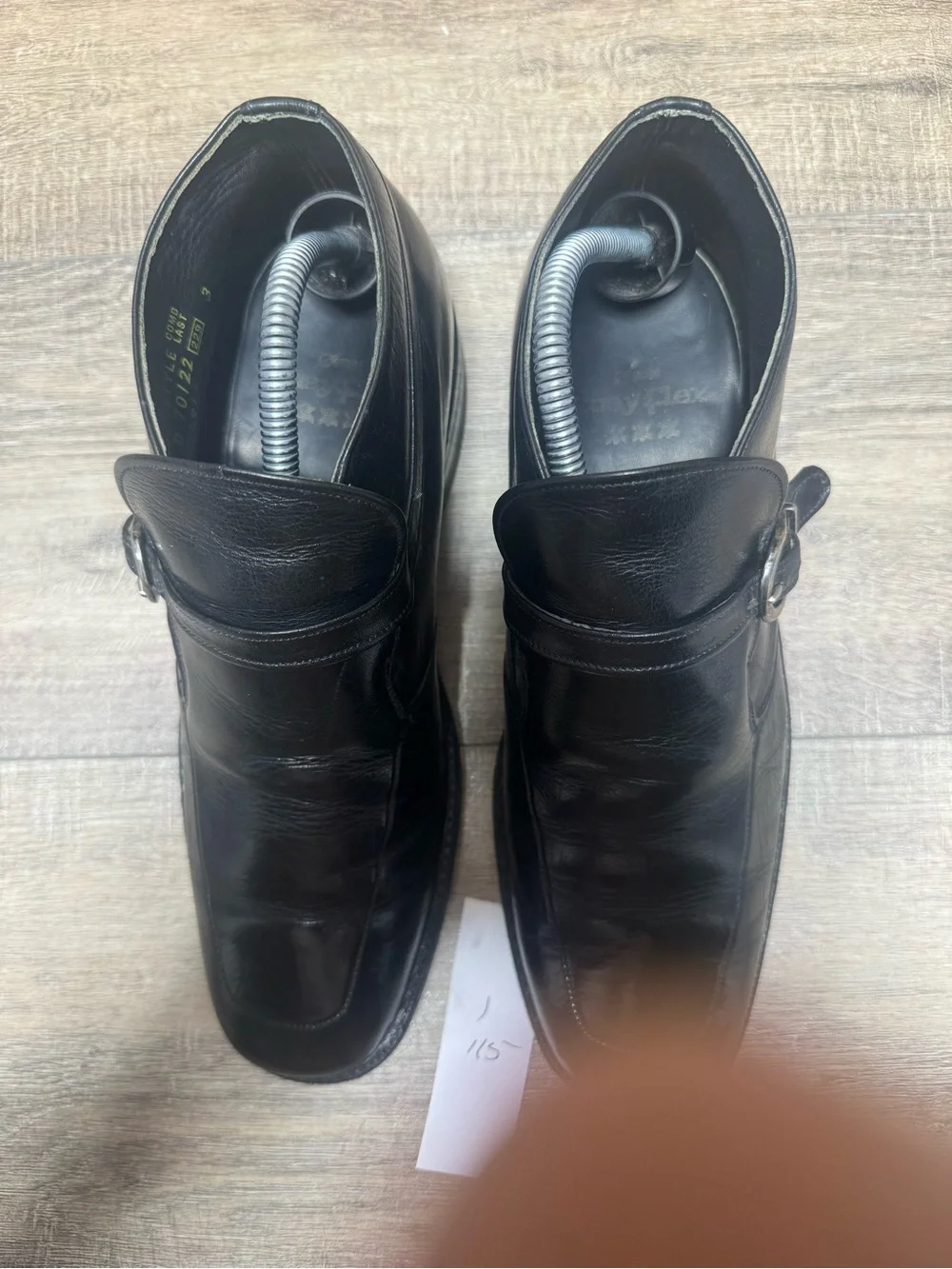 Men's Black Leather Chukka Boots with Side Buckle